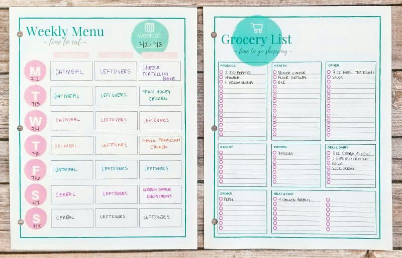 July Budget Monthly Meal Plan | The Budget Mom