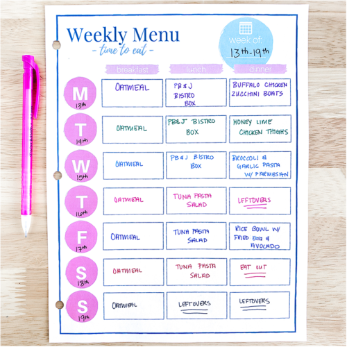 May 2019 Budget Monthly Meal Plan | The Budget Mom